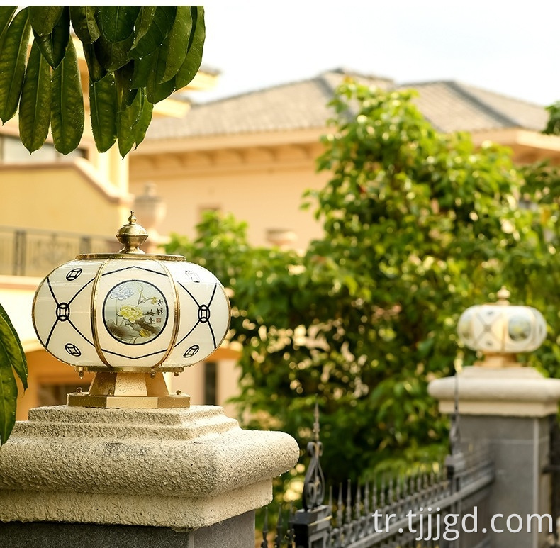 Solar Pillar Lights Outdoor